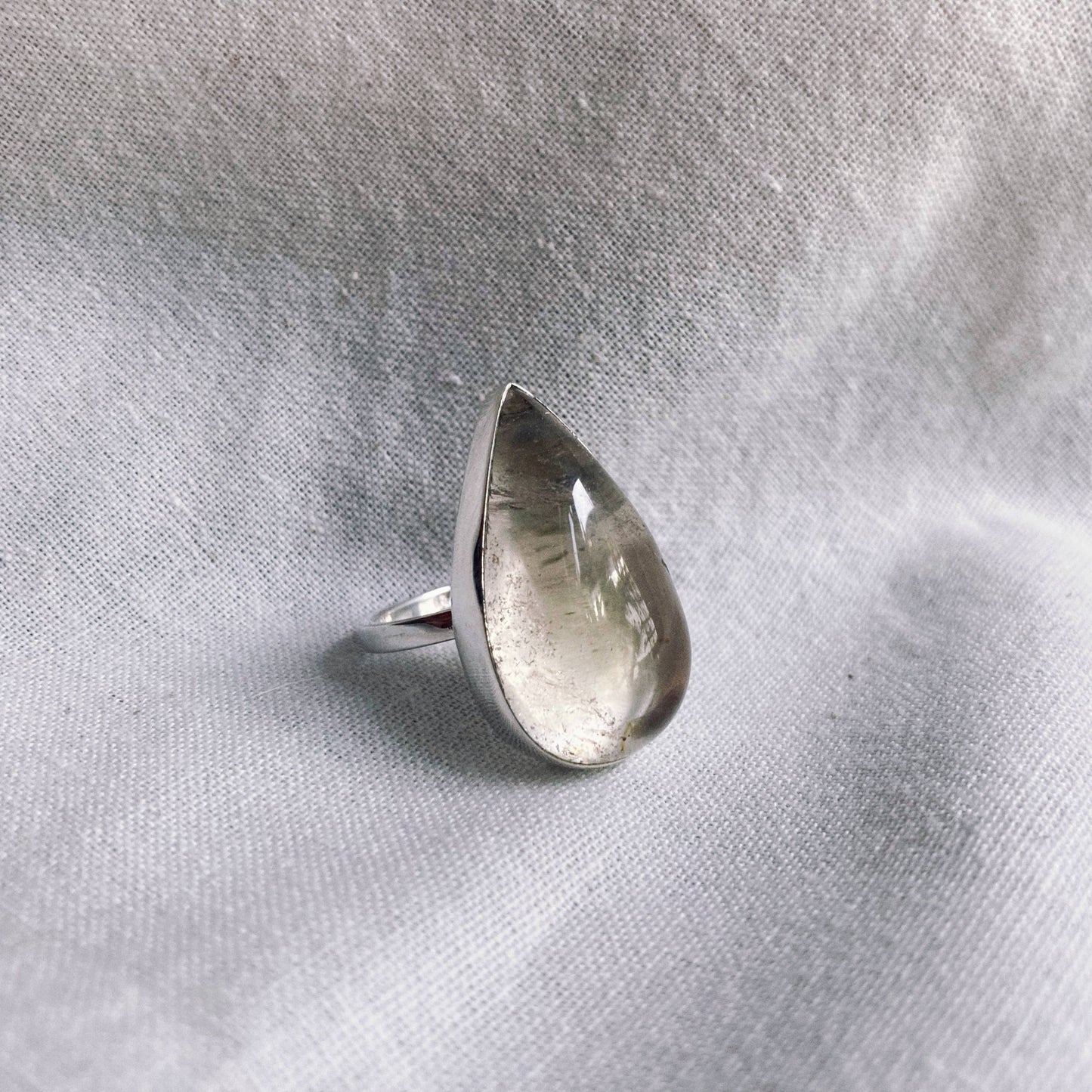 Phantom Quartz Sterling Silver Ring