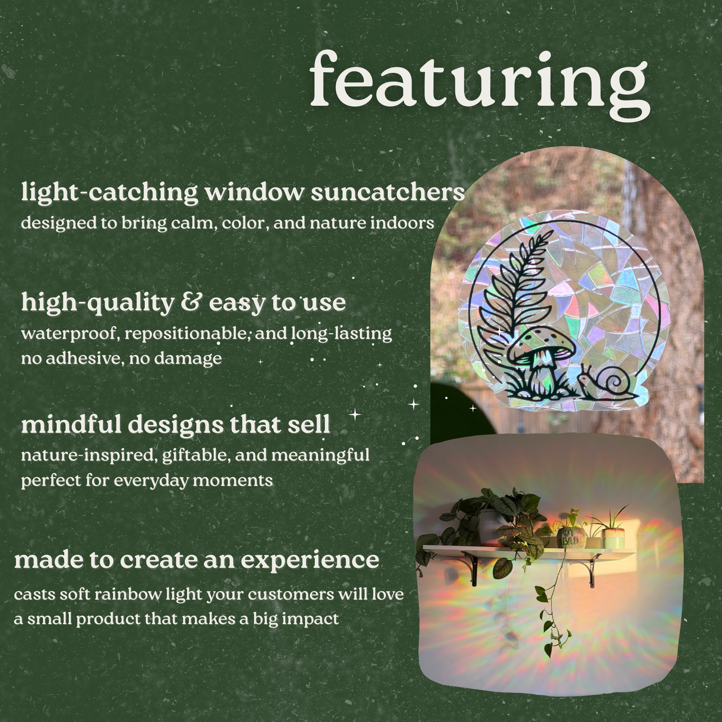 Suncatcher Stickers Forest