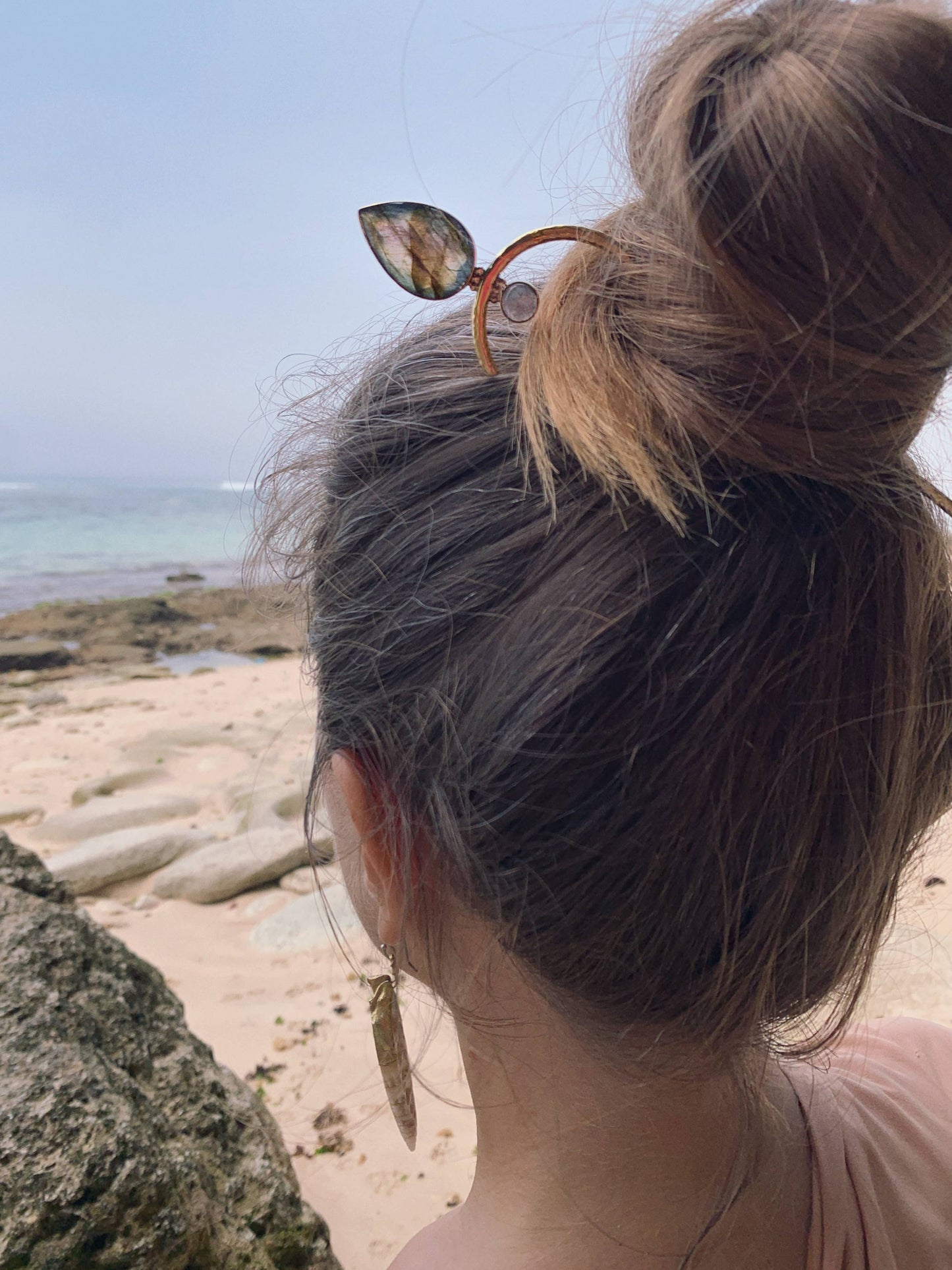 Labradorite Hair Pin