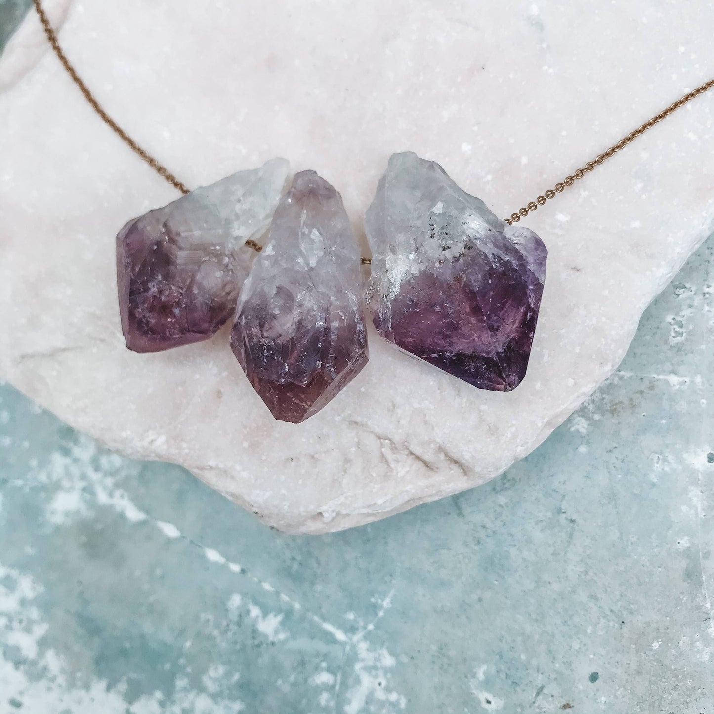 Large Amethyst necklace