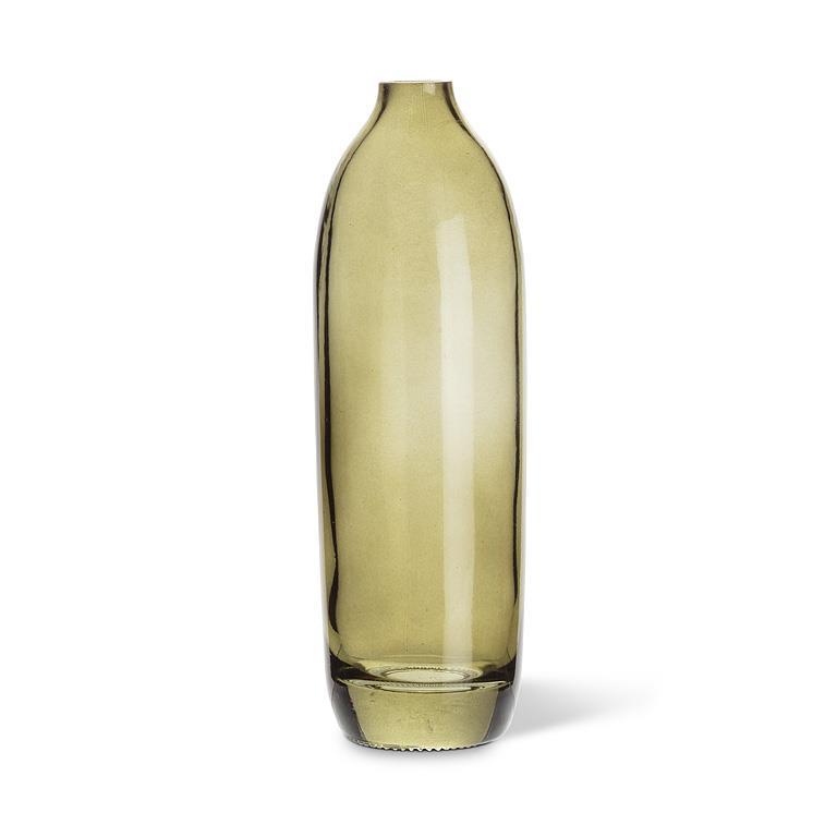 Green Glass Bud Vases