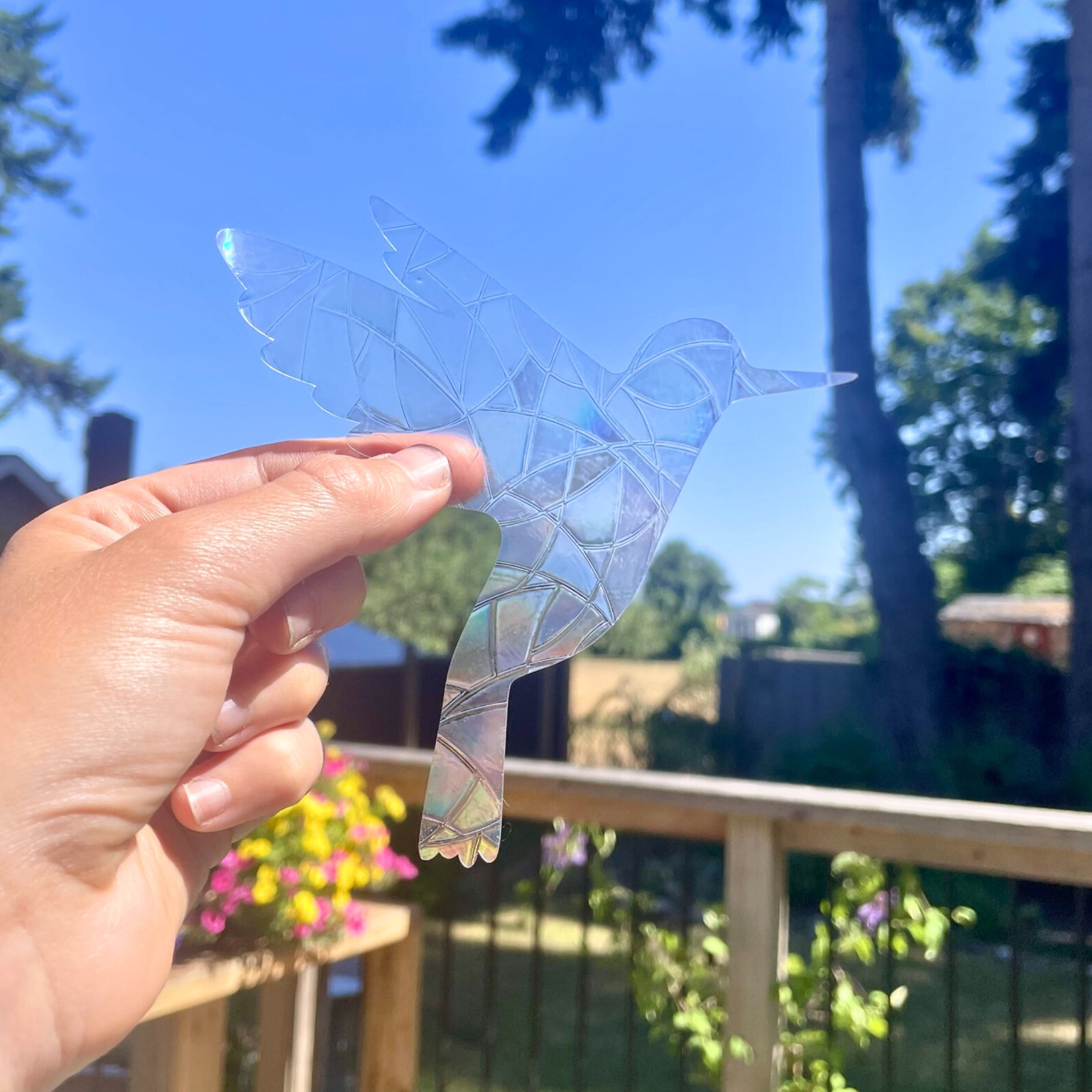 Hummingbird Suncatcher Stickers