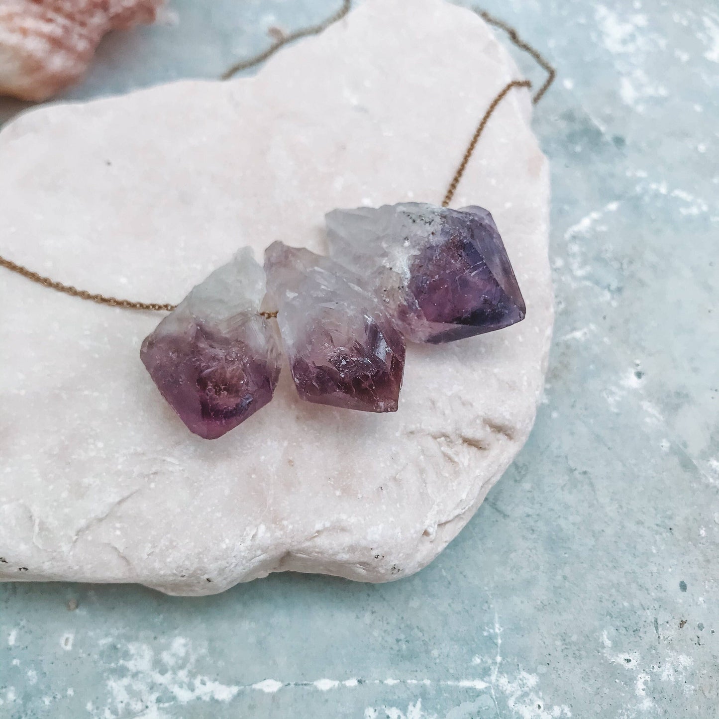 Large Amethyst necklace