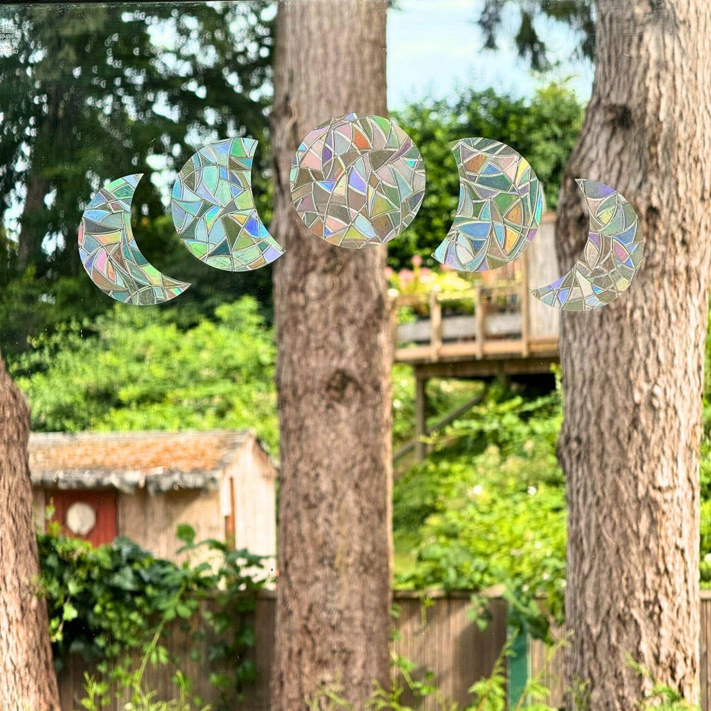 Moon Phase Suncatcher Stickers