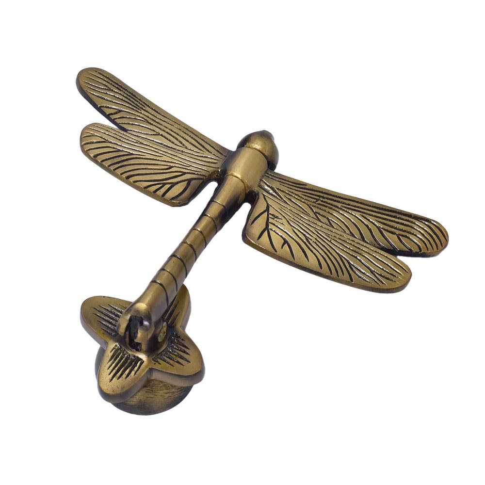 Brass Dragonfly Door Knocker