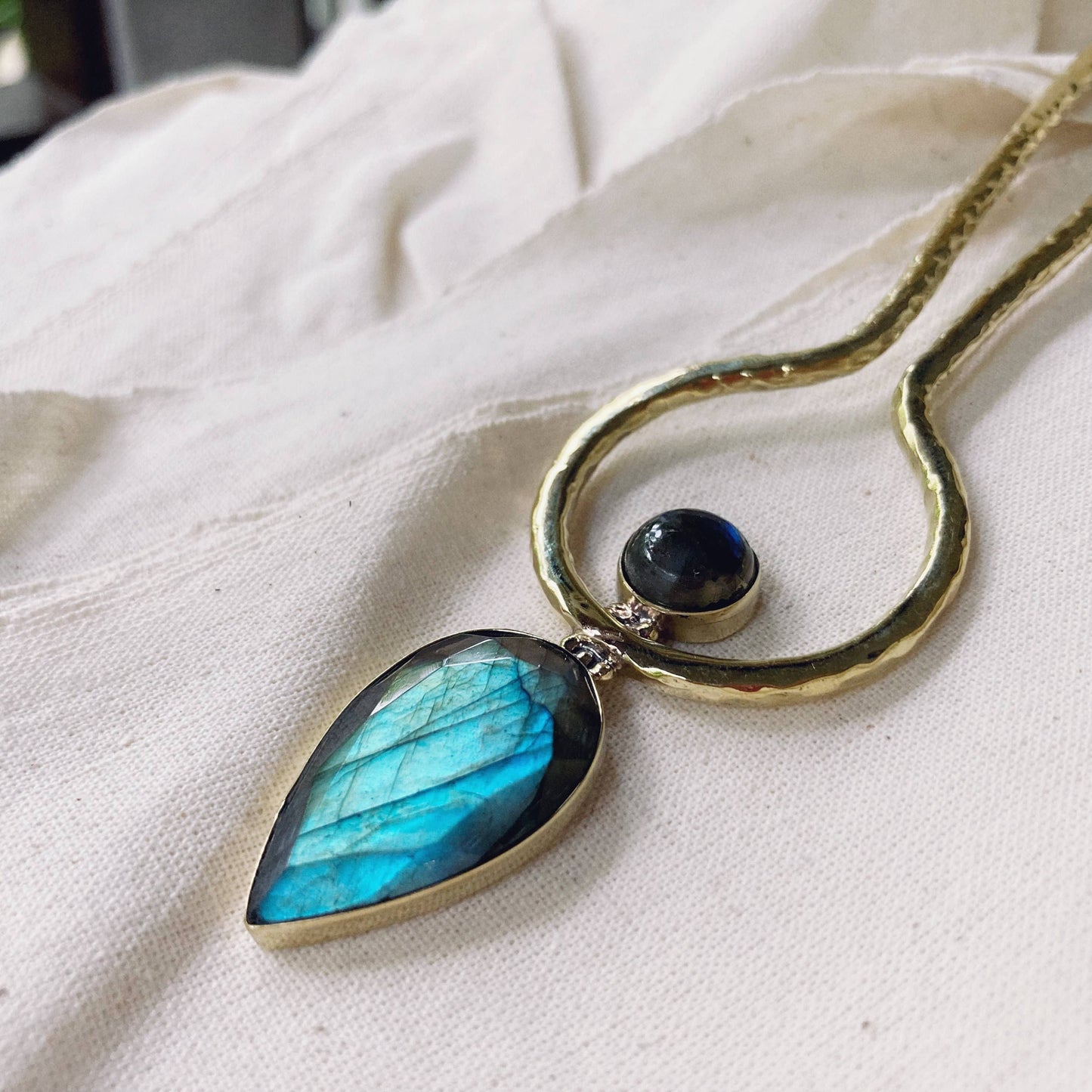 Labradorite Hair Pin