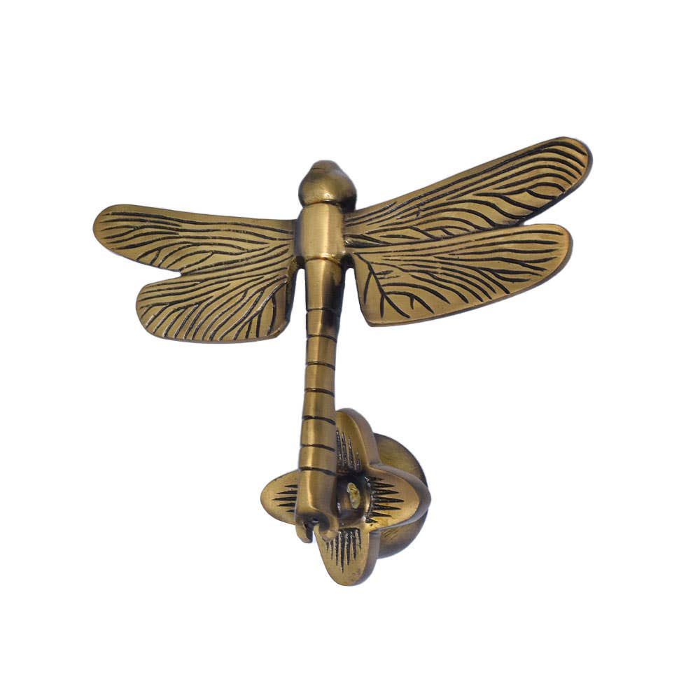 Brass Dragonfly Door Knocker
