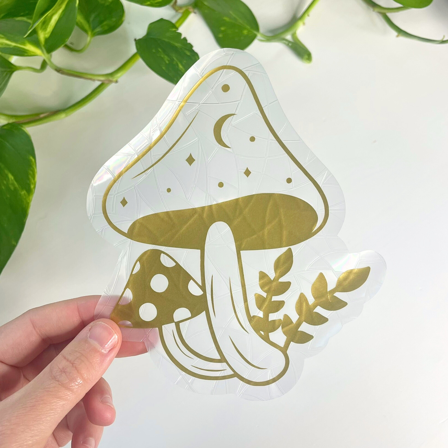 Celestial Mushroom Suncatcher Sticker