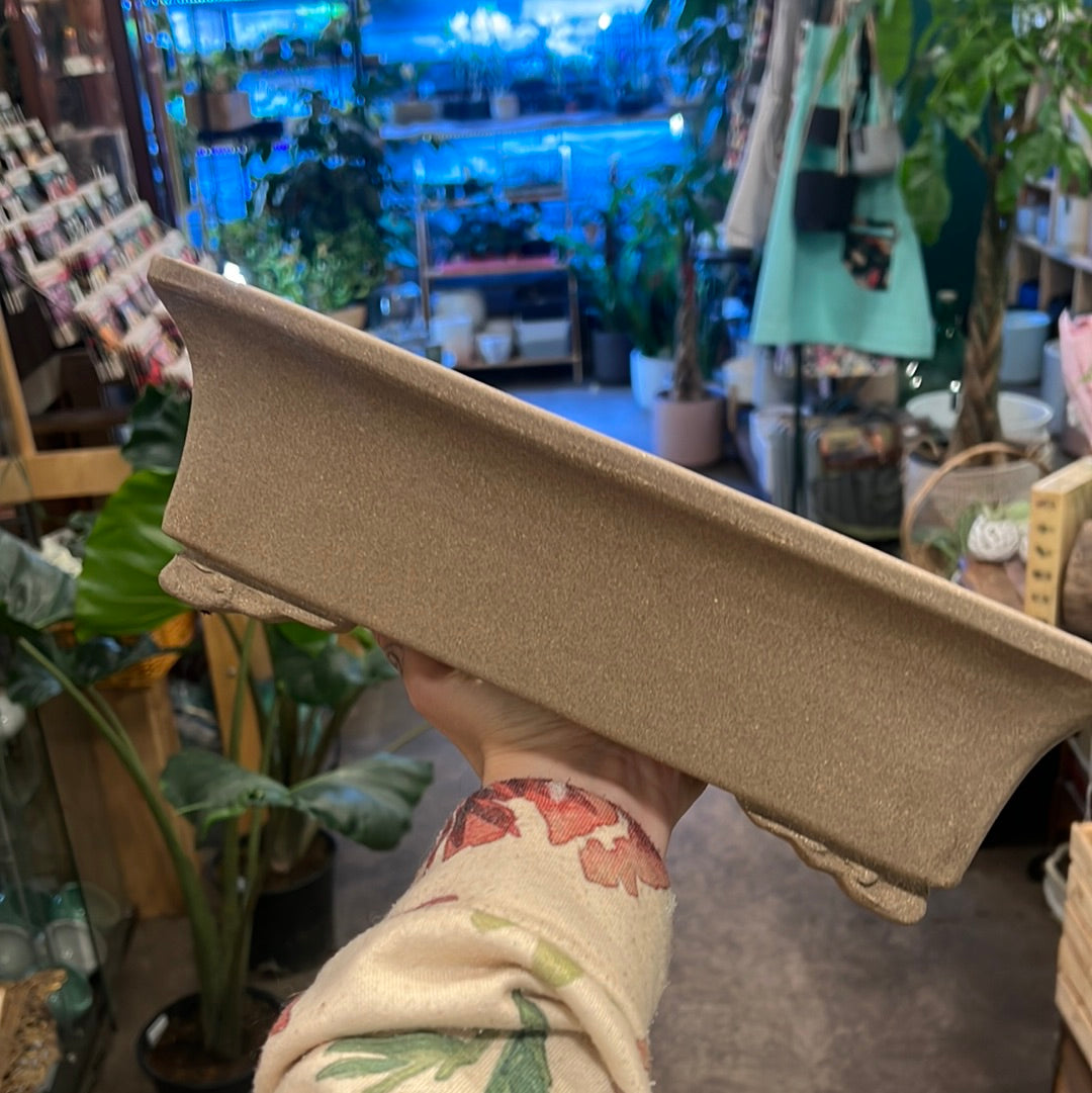 Bonsai Planters 12” Unglazed Ceramic