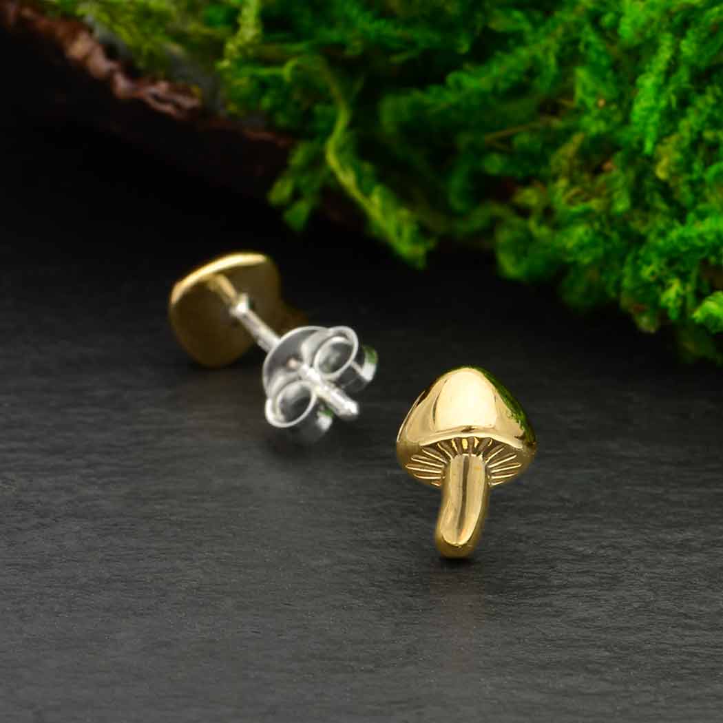Nina Designs | Mushroom Stud Earrings
