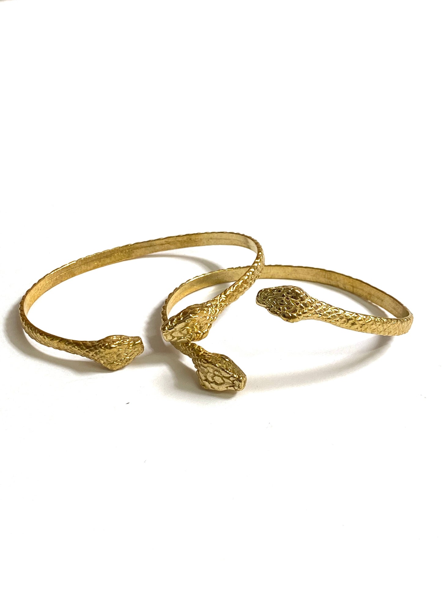 Boho Gal | Leda Snake Brass Cuff