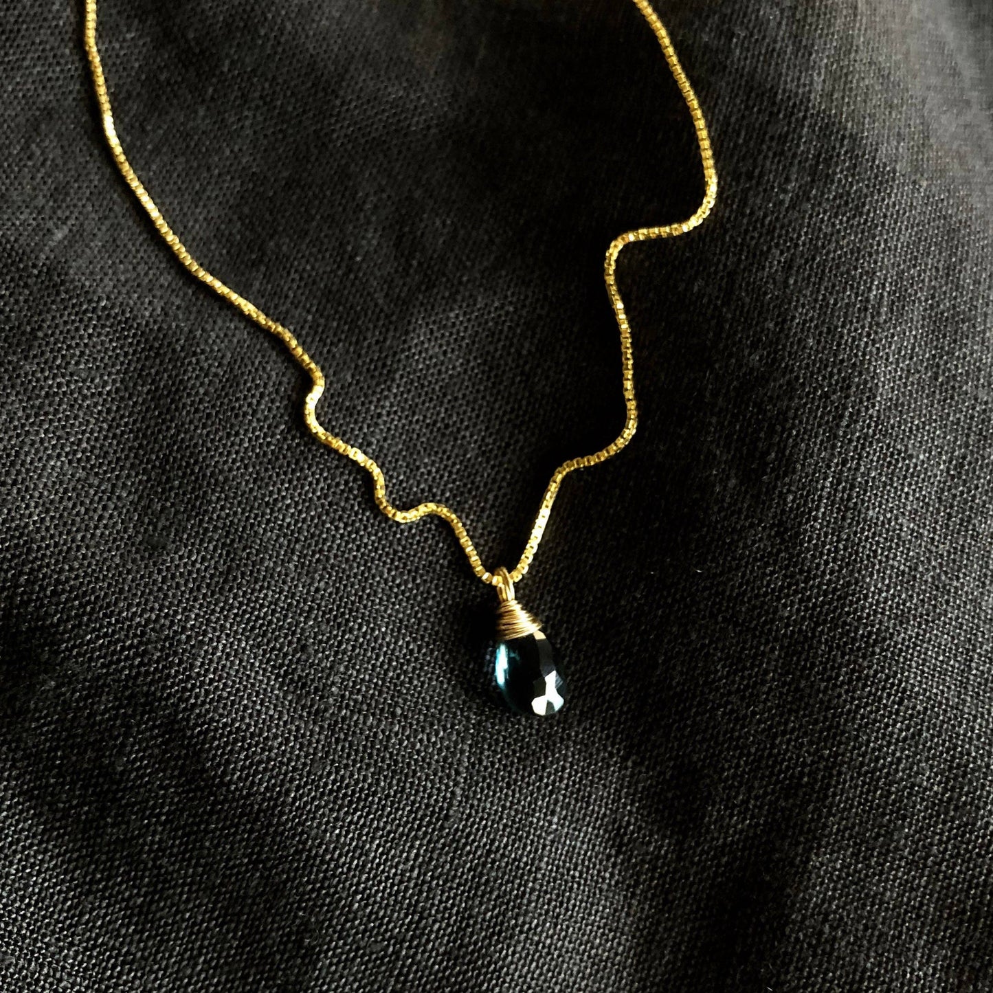 Ava Necklace | London Topaz