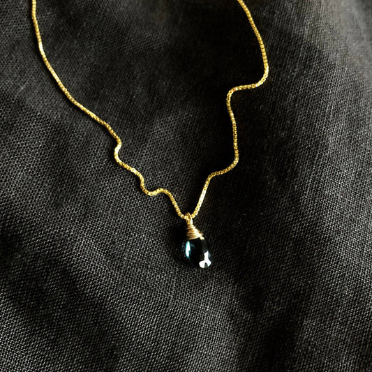 Ava Necklace | London Topaz