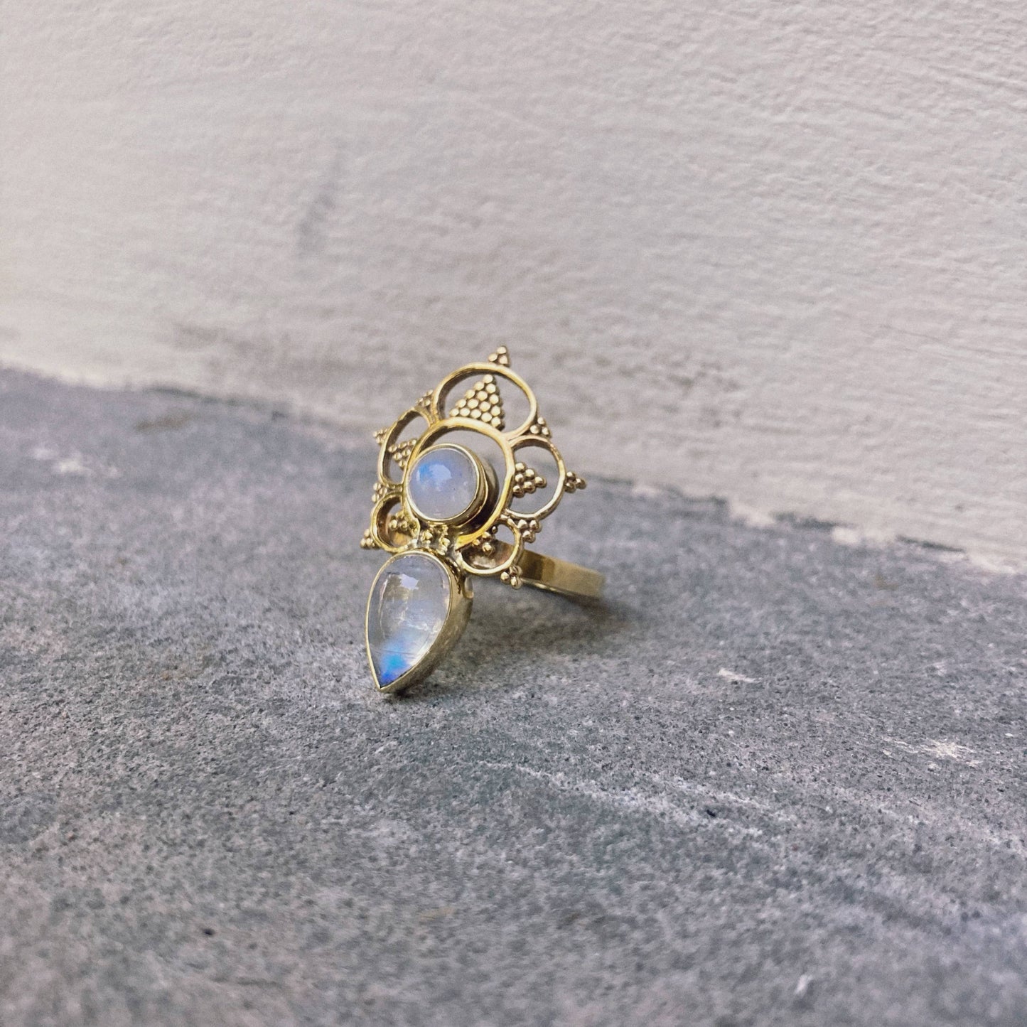 Moonstone Ring | Birth of a Goddess