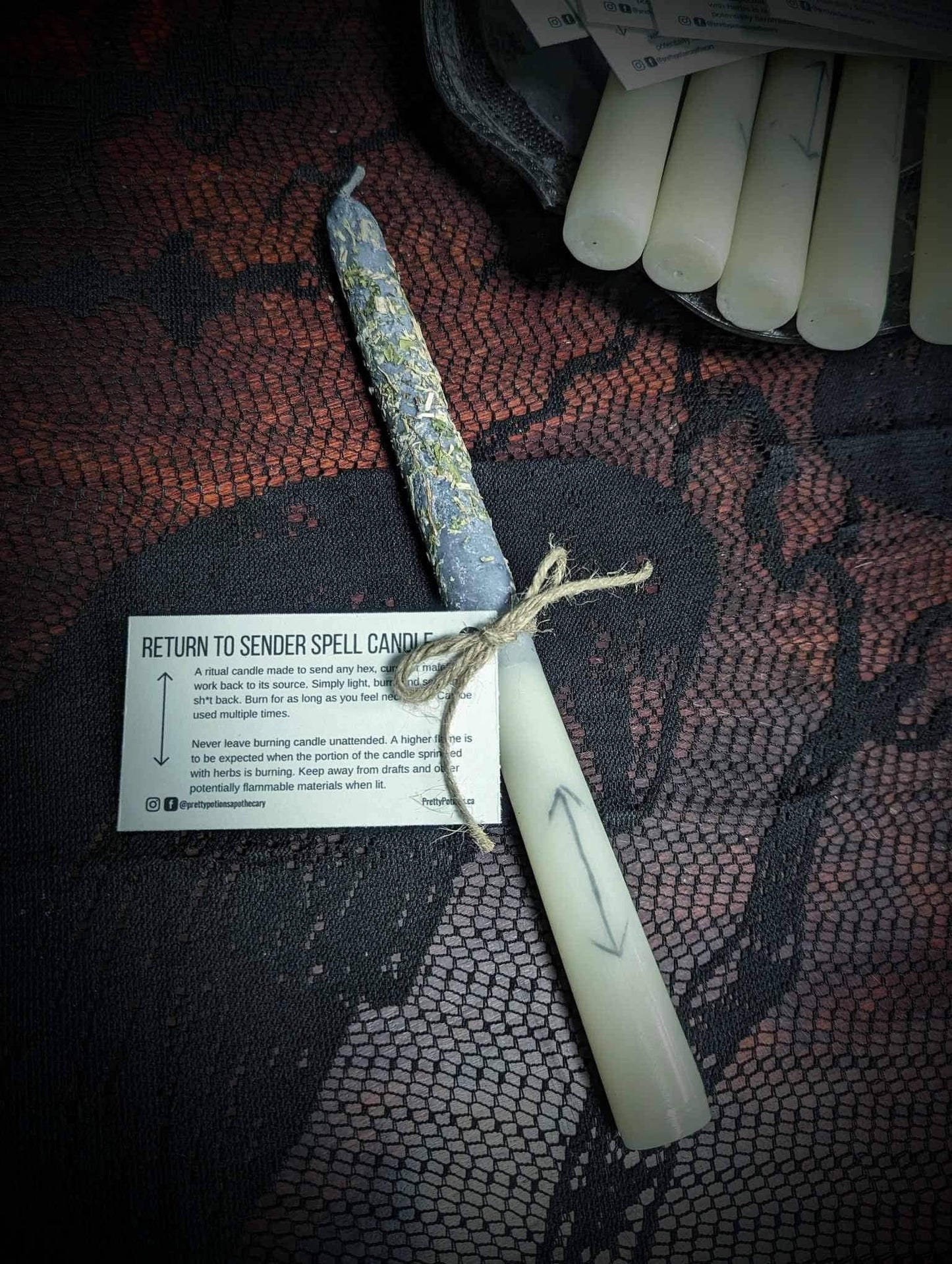 Return to Sender Spell Taper Candle