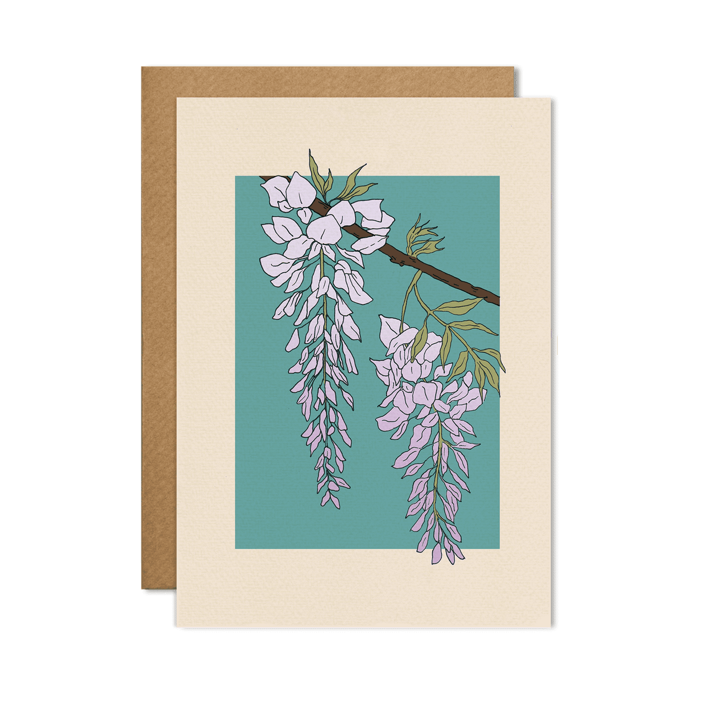 Wisteria Flower Card