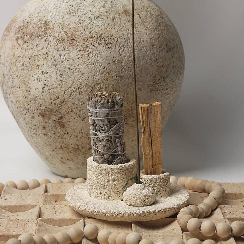 Sage Thread Peruvian Sacred Wood Burning Holder