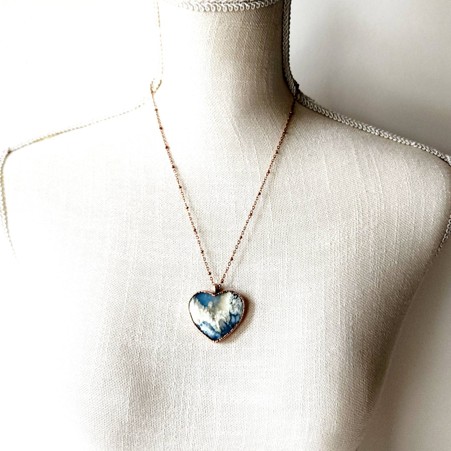 Gemstone Heart Necklace