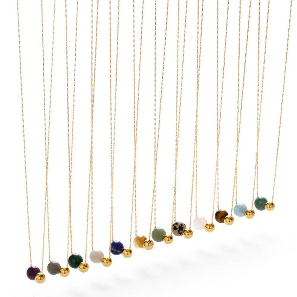 Gemstone Orbit Necklace