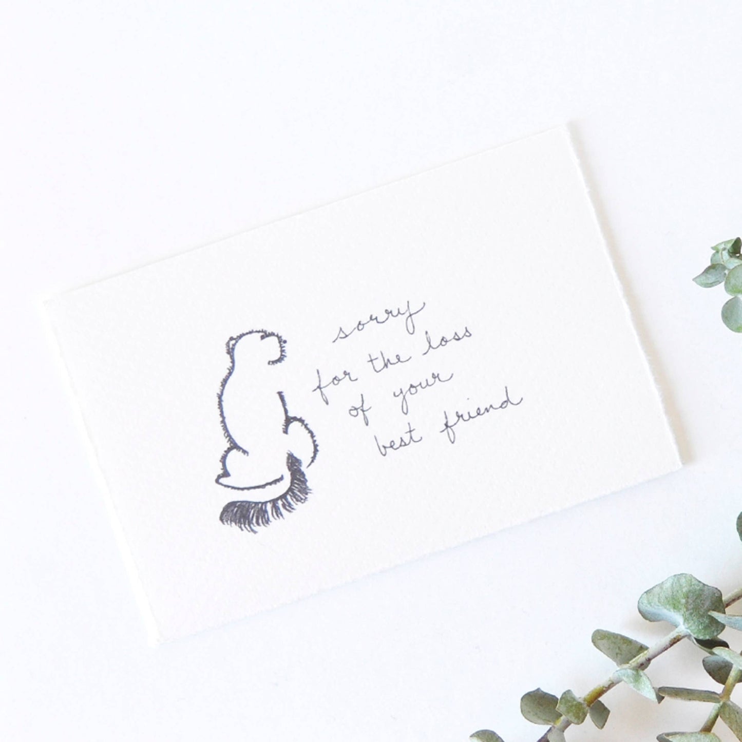 Sorry For The Loss Of Your Best Friend Dog | Greeting Card