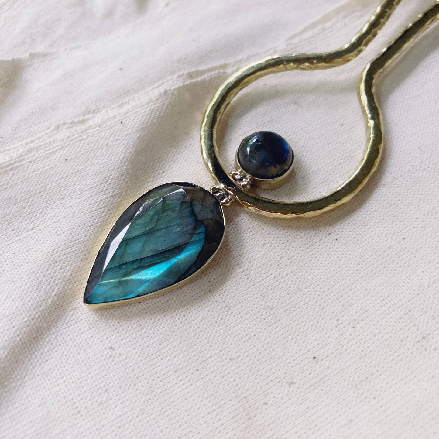 Labradorite Hair Pin