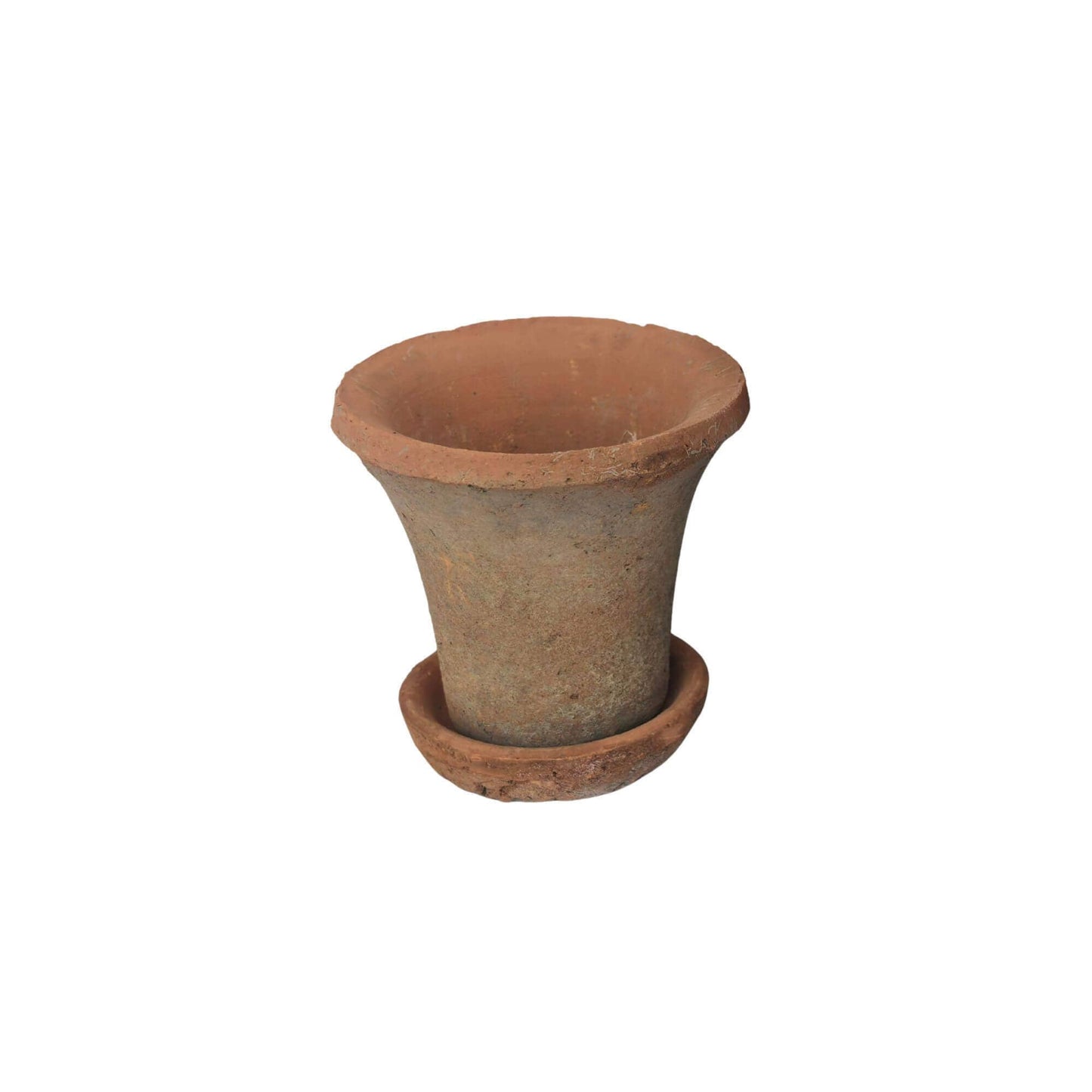 MEDIUM REDSTONE POT WITH SAUCER