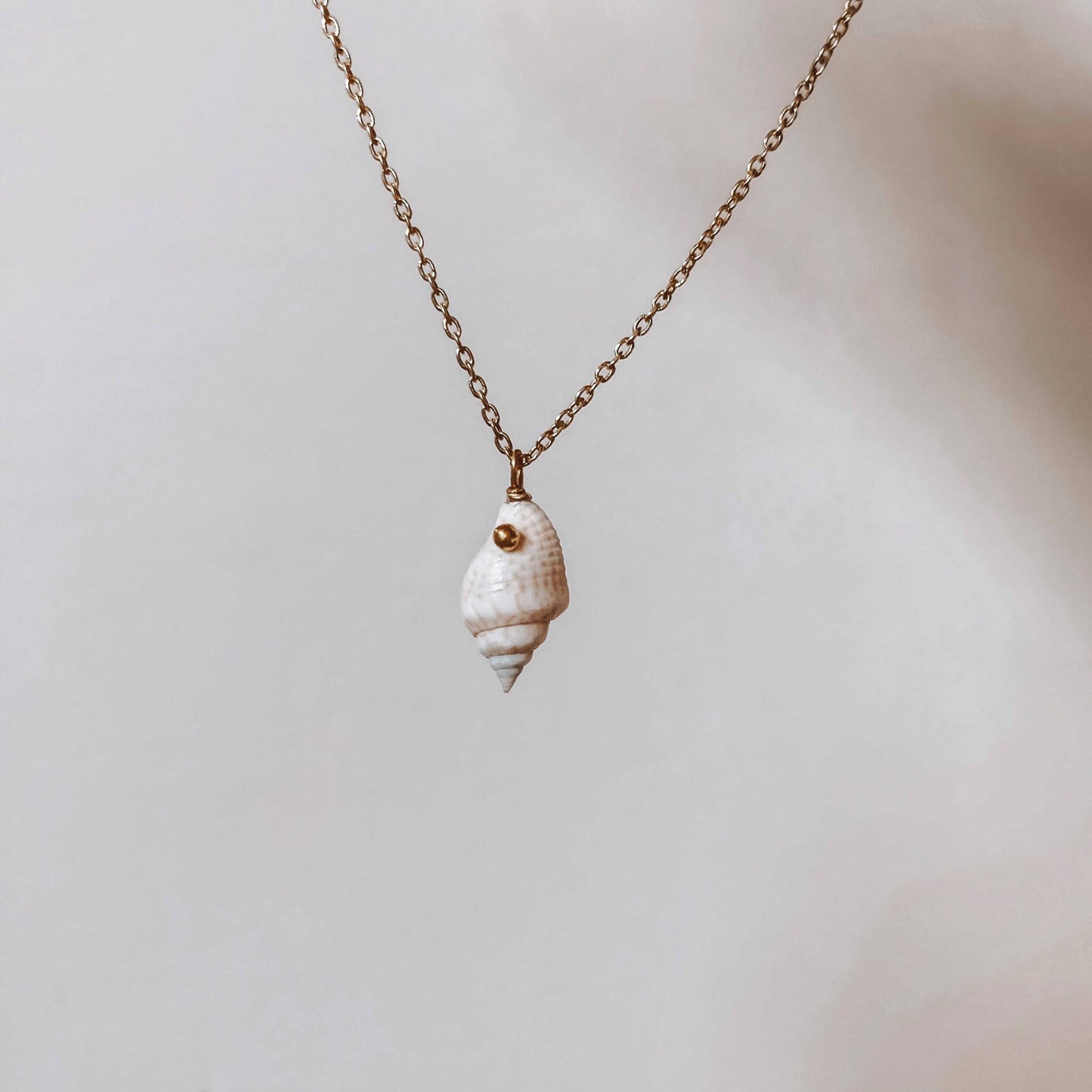 Mermaid Long Spiral Shell Necklace