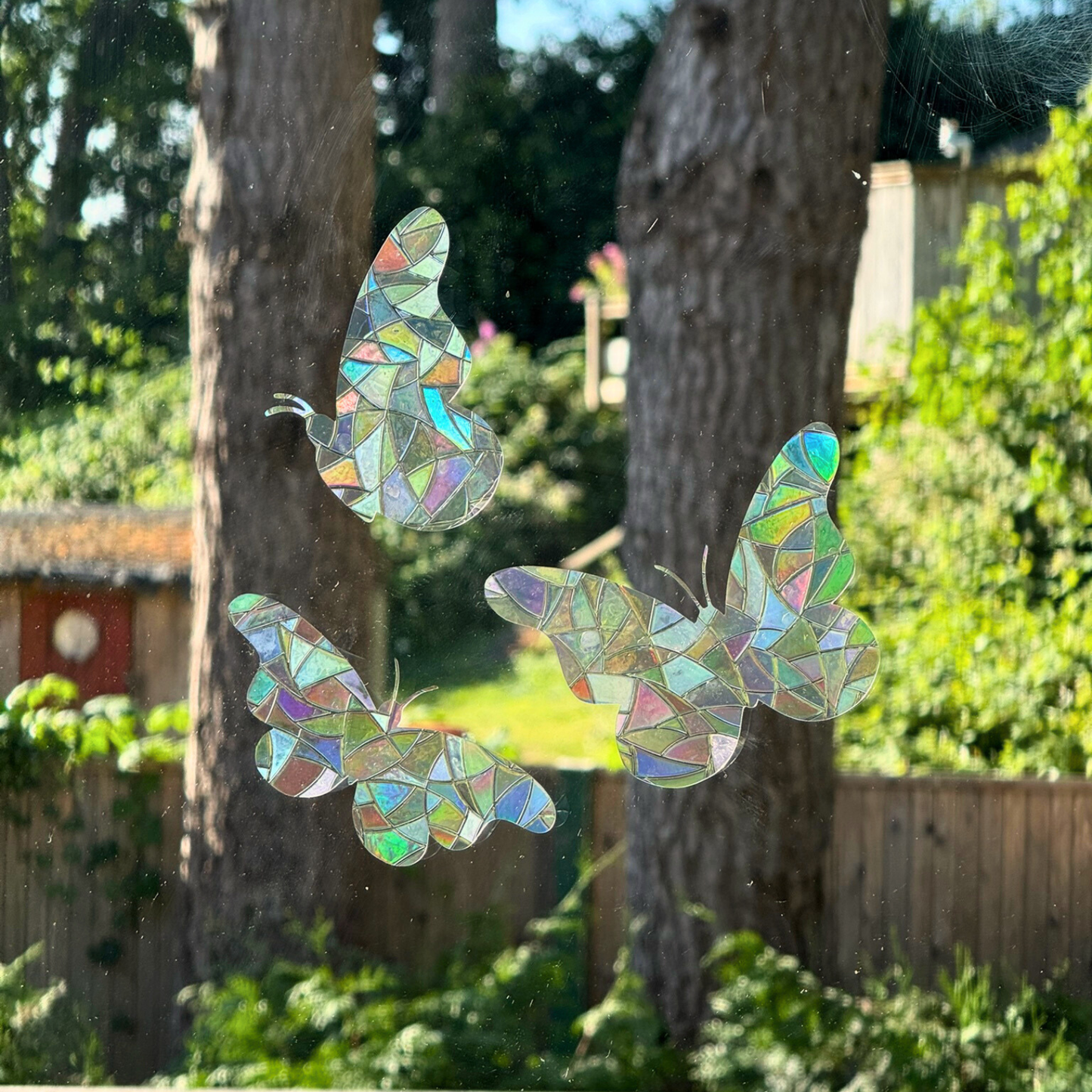 Suncatcher Stickers Butterfly  | Set of 3