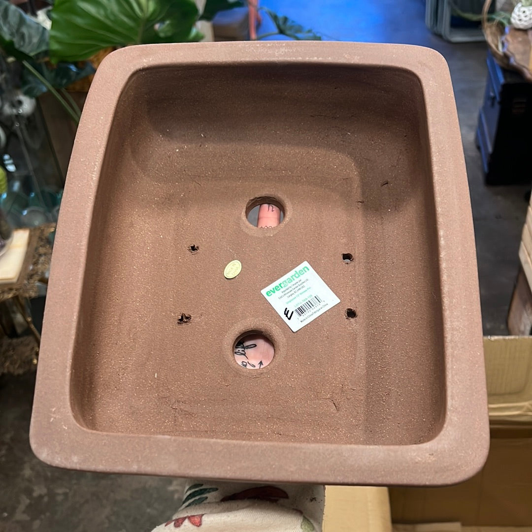 Bonsai Planters 12” Unglazed Ceramic
