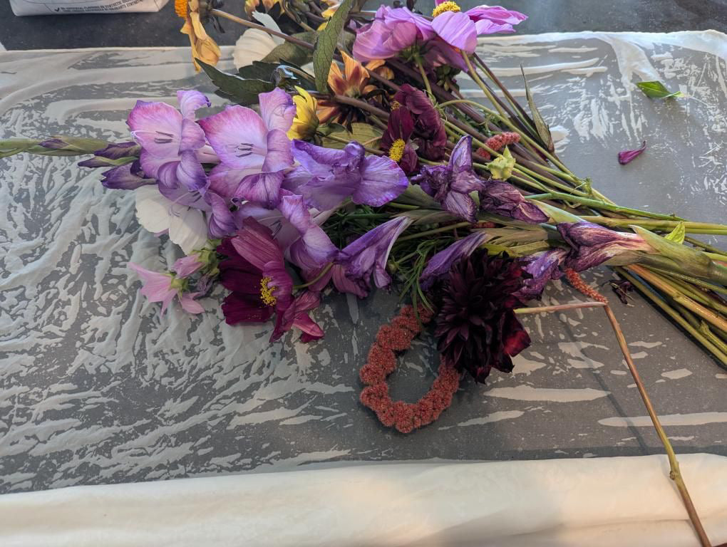 Floral Dyeing, Printing and Bouquet Making Sept 7 | Workshop