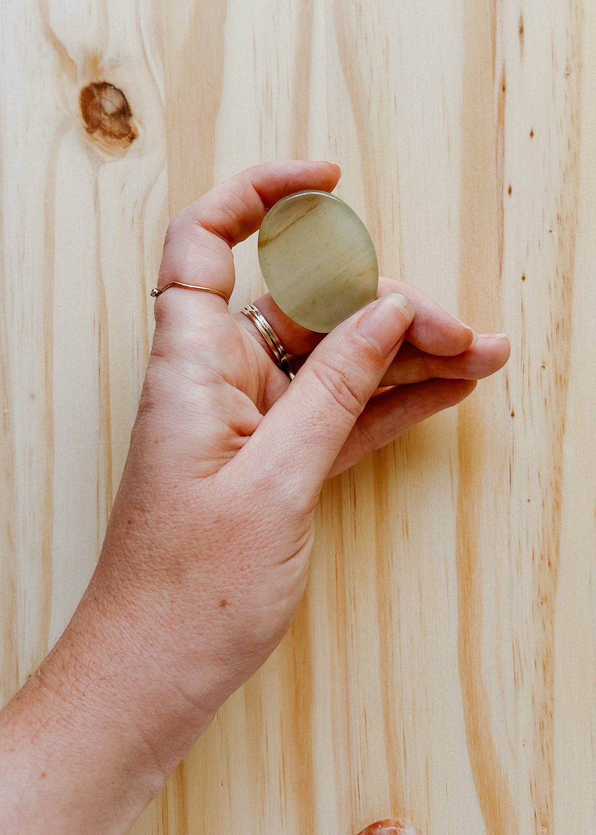 Palm Stone | Green Aventurine