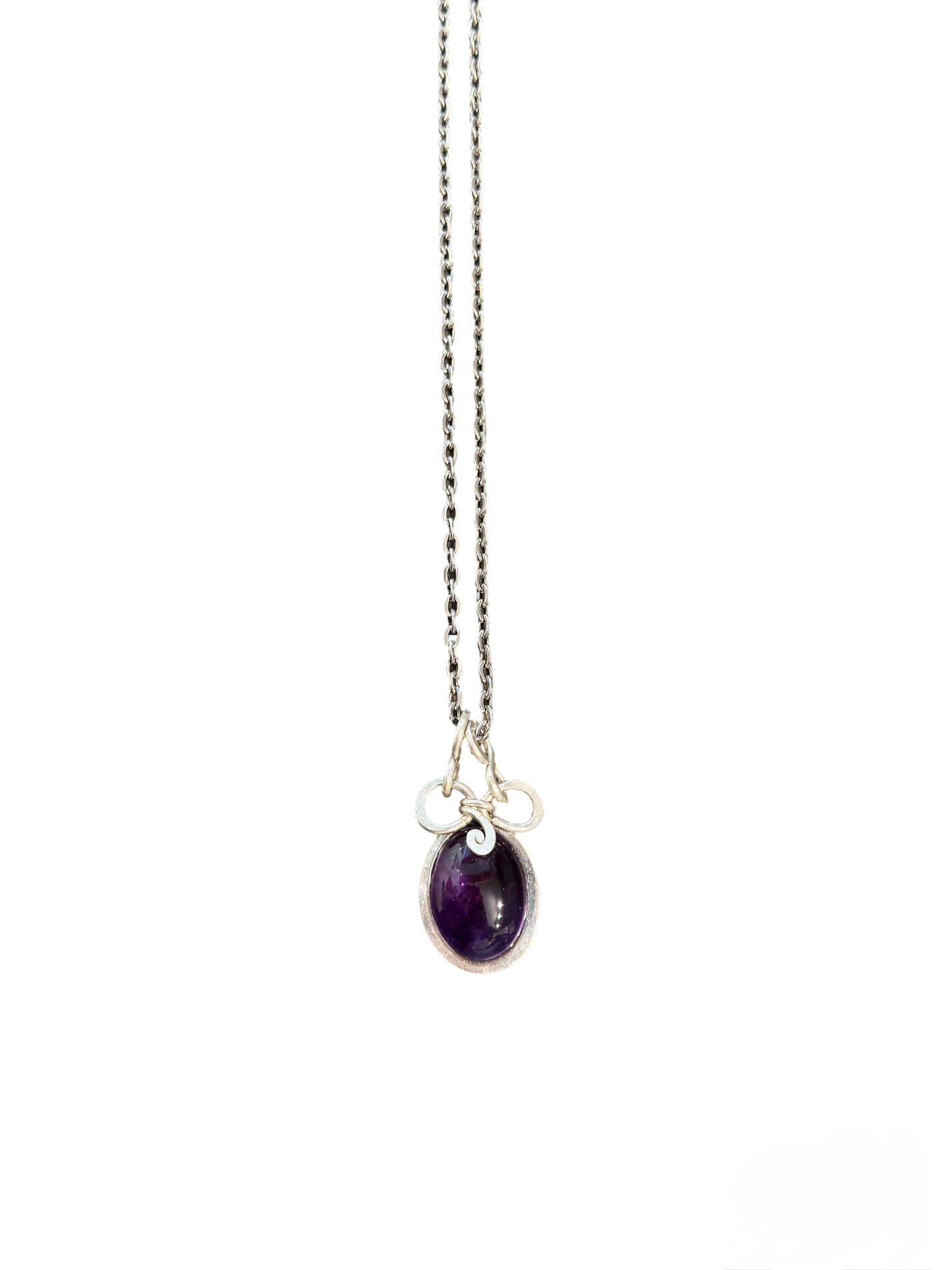 Amethyst and Silver Necklace