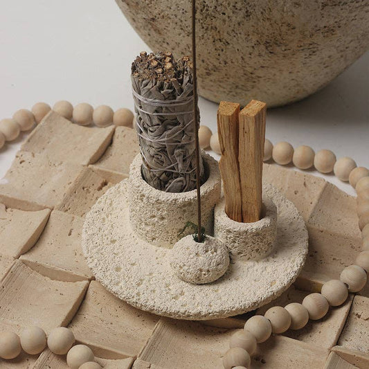 Sage Thread Peruvian Sacred Wood Burning Holder