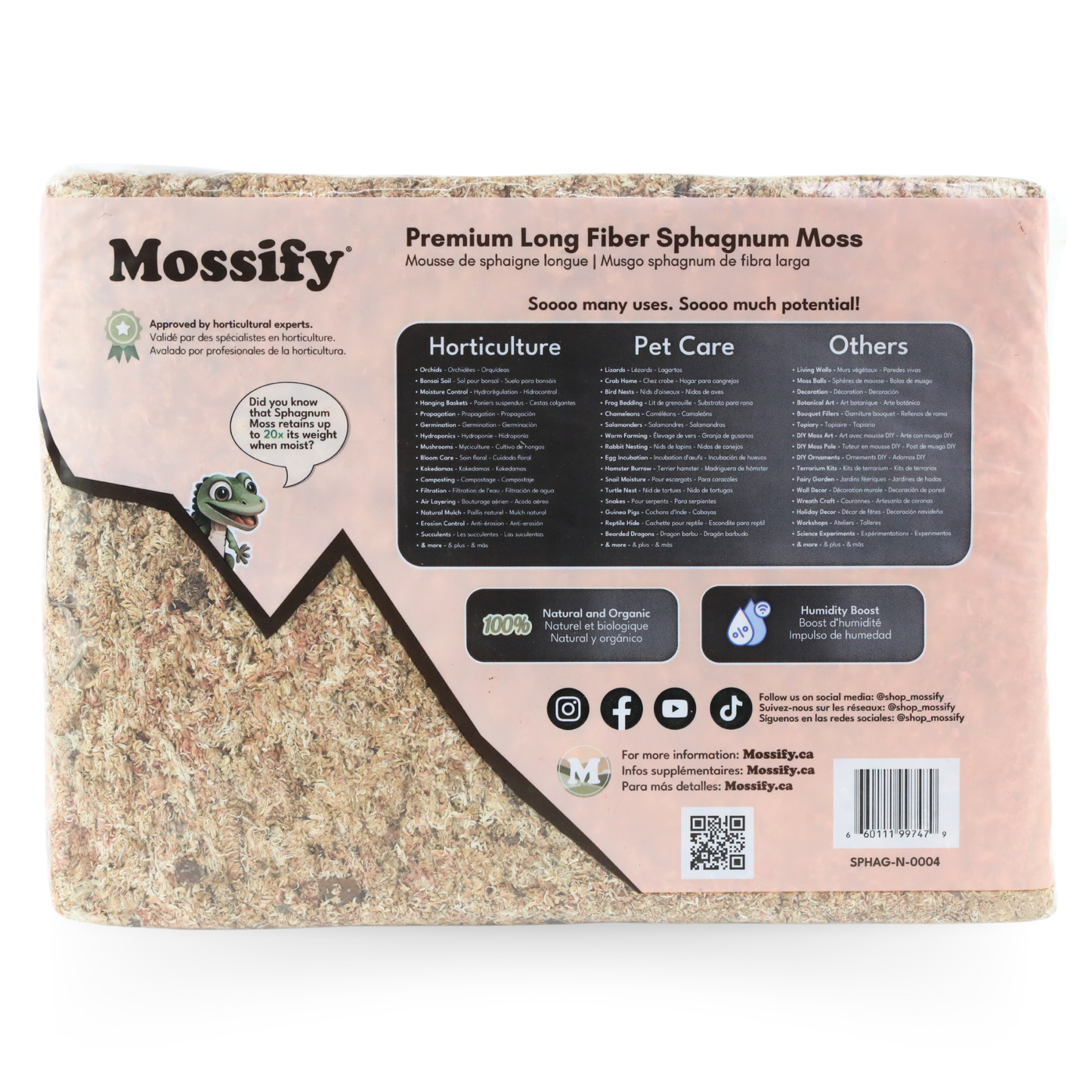 Long Fibre Sphagnum Moss Mossify