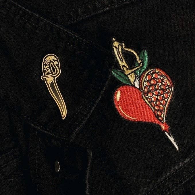 13th Press Pomegranate Love Embroidered Patch