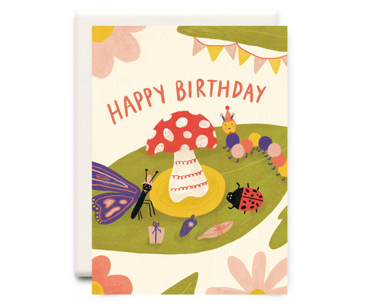 Happy Birthday Mushroom Card