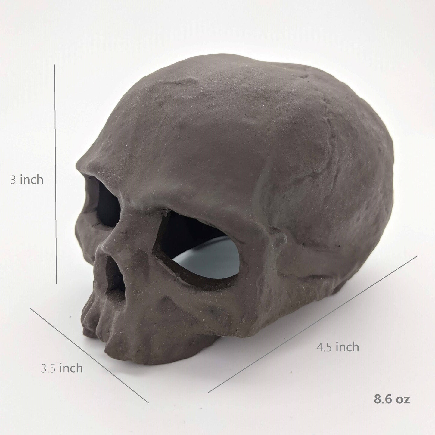 Ceramic Skull Terrarium Decor