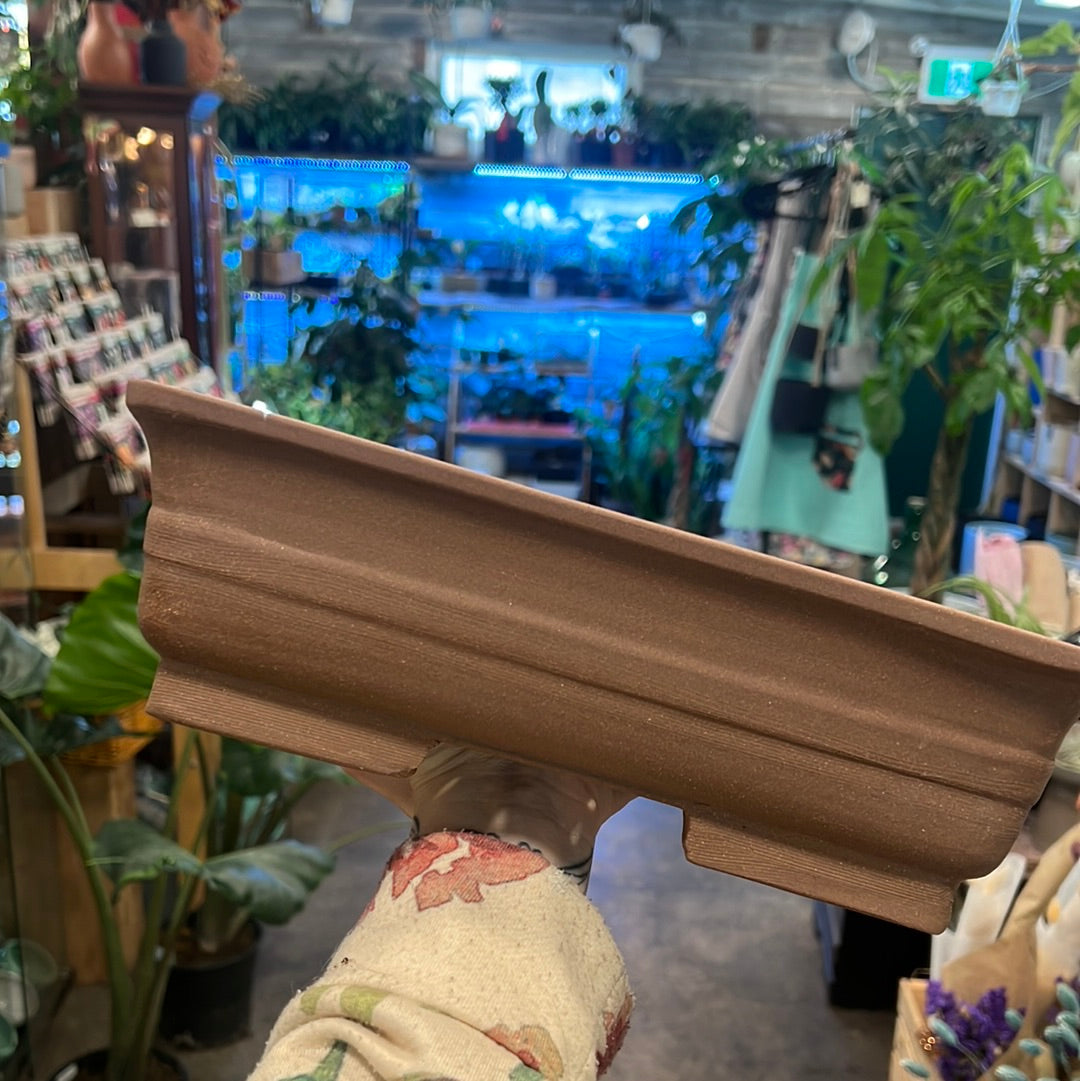 Bonsai Planters 12” Unglazed Ceramic