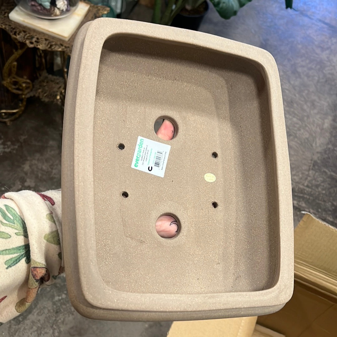 Bonsai Planters 12” Unglazed Ceramic