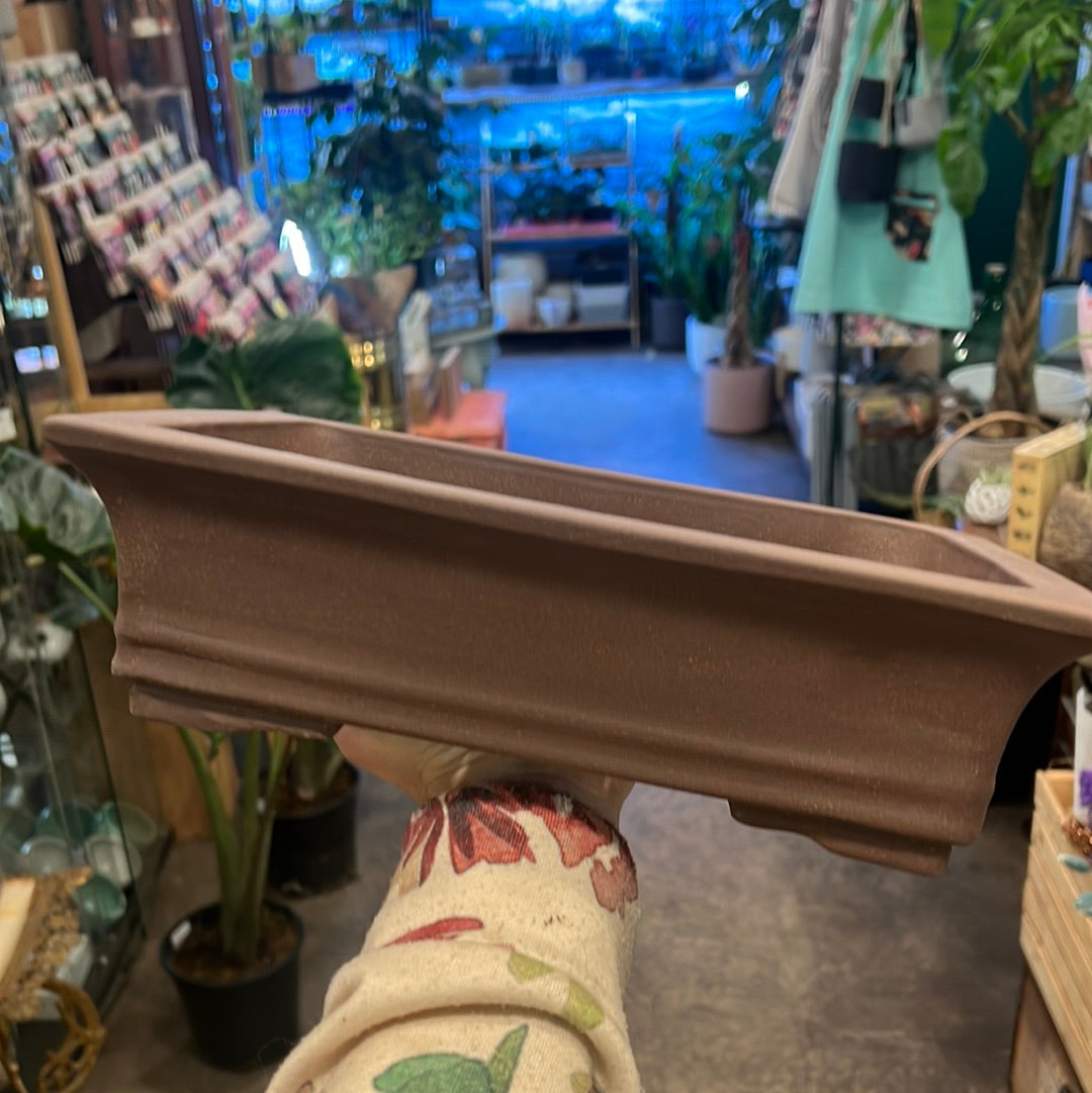 Bonsai Planters 12” Unglazed Ceramic
