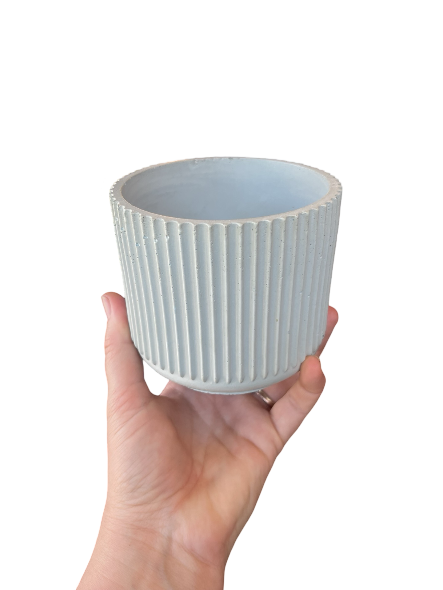 Ridged Concrete Planter | Planter' Here