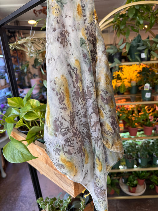 Botanically Dyed Silk Pocket Square
