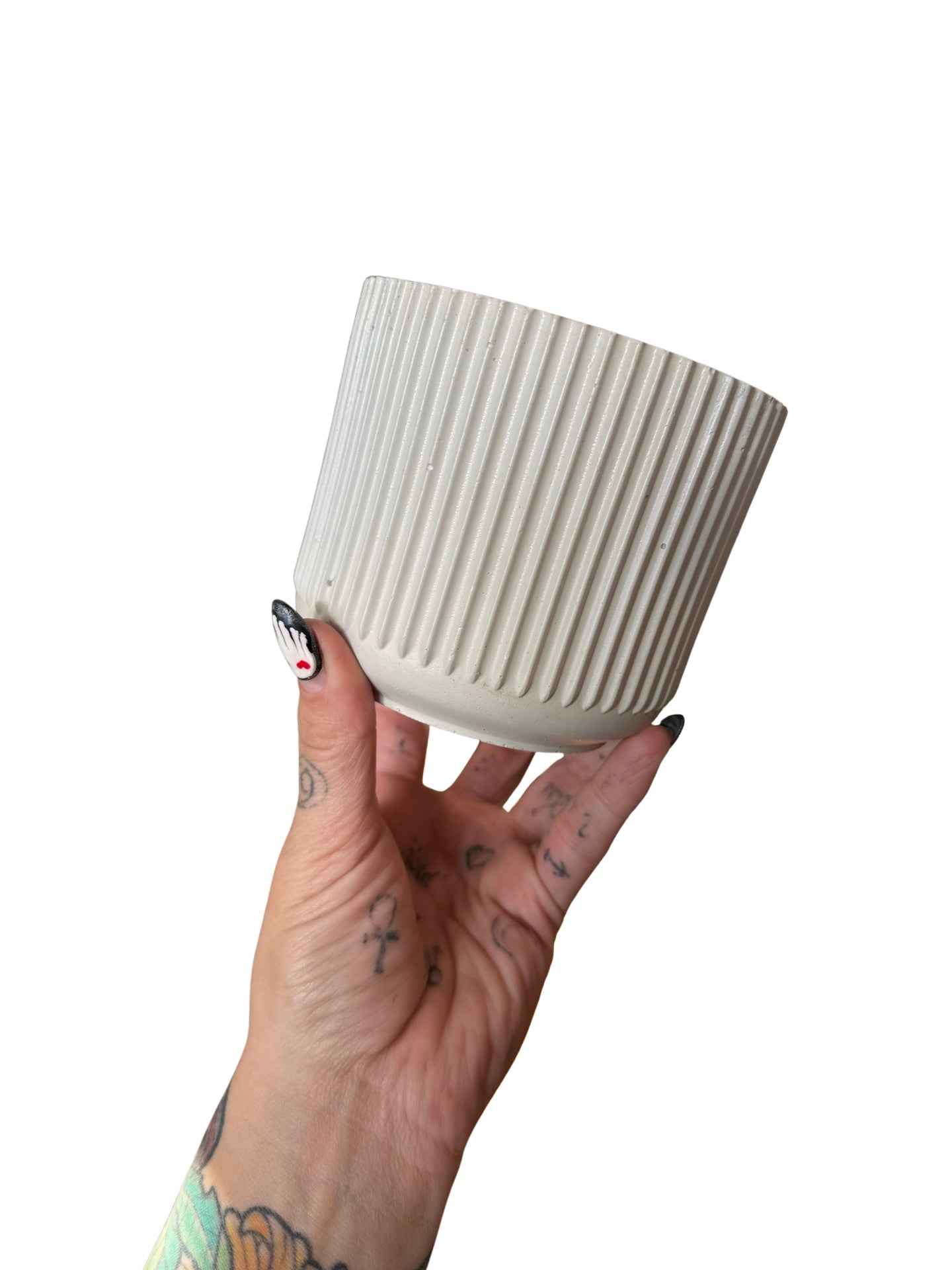 Ridged Concrete Planter | Planter' Here