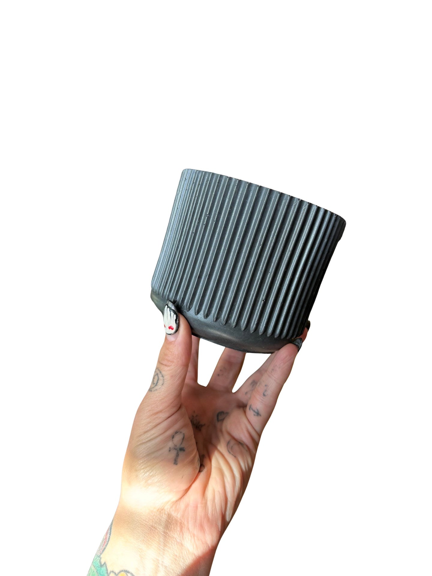 Ridged Concrete Planter | Planter' Here