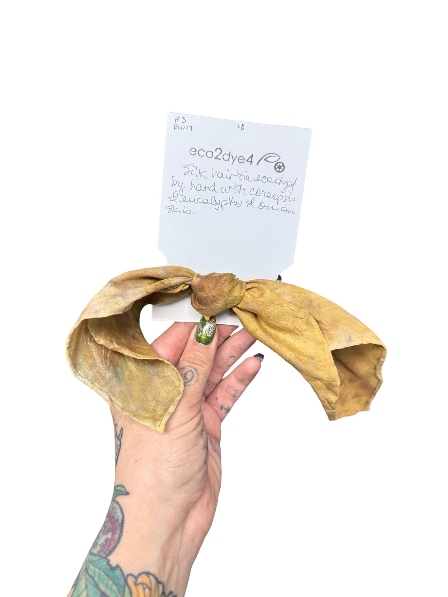 Botanically Dyed Silk Hair Ties