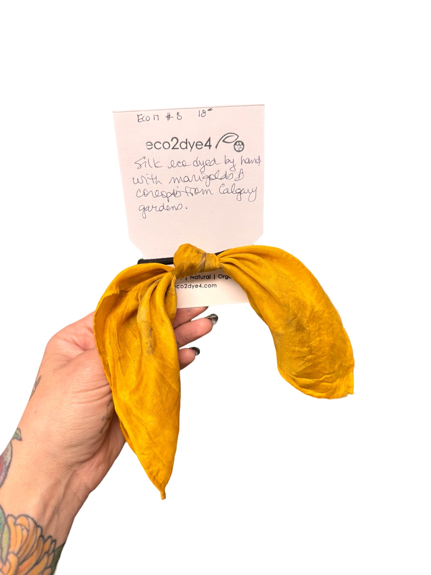 Botanically Dyed Silk Hair Ties