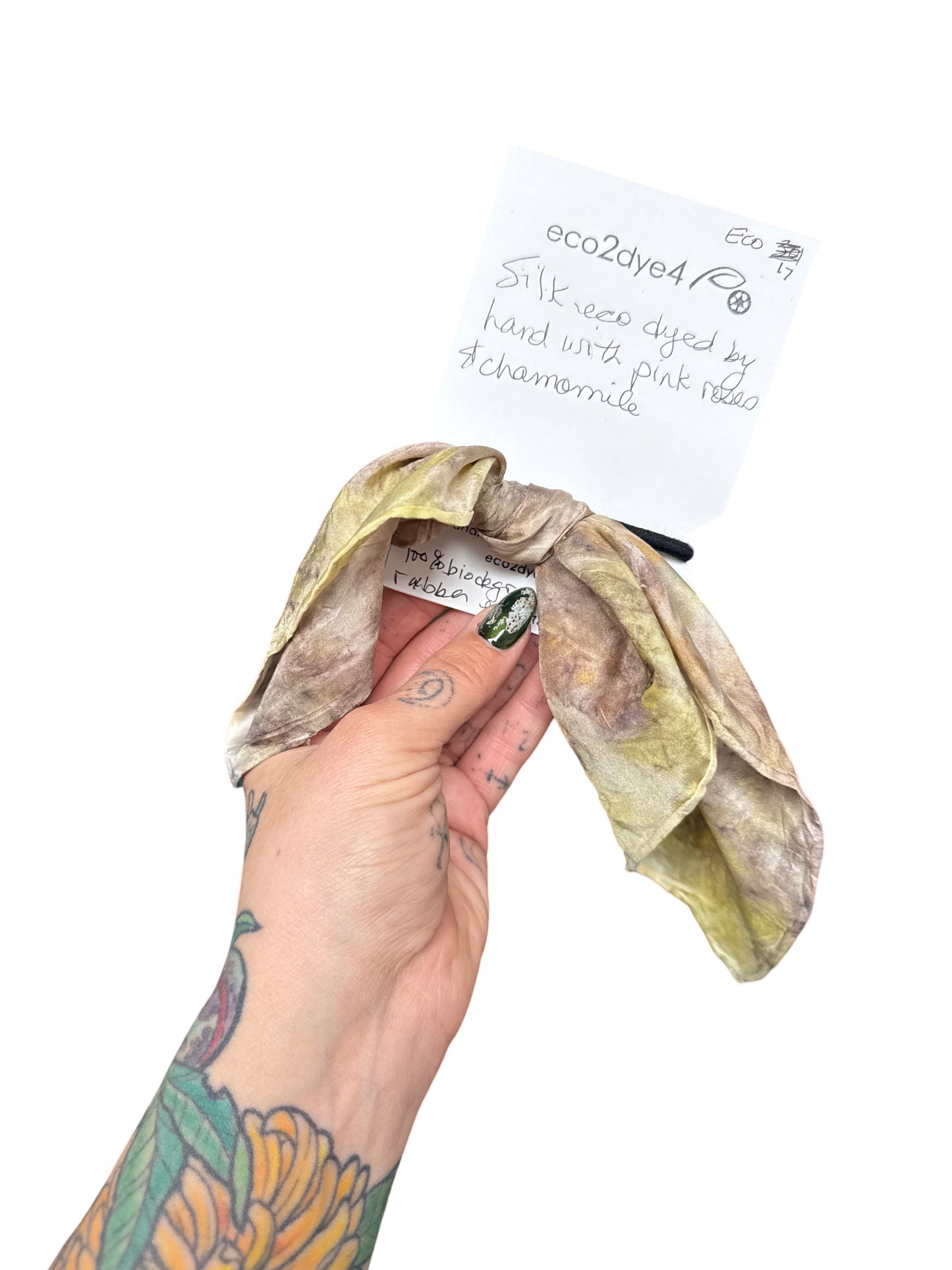 Botanically Dyed Silk Hair Ties