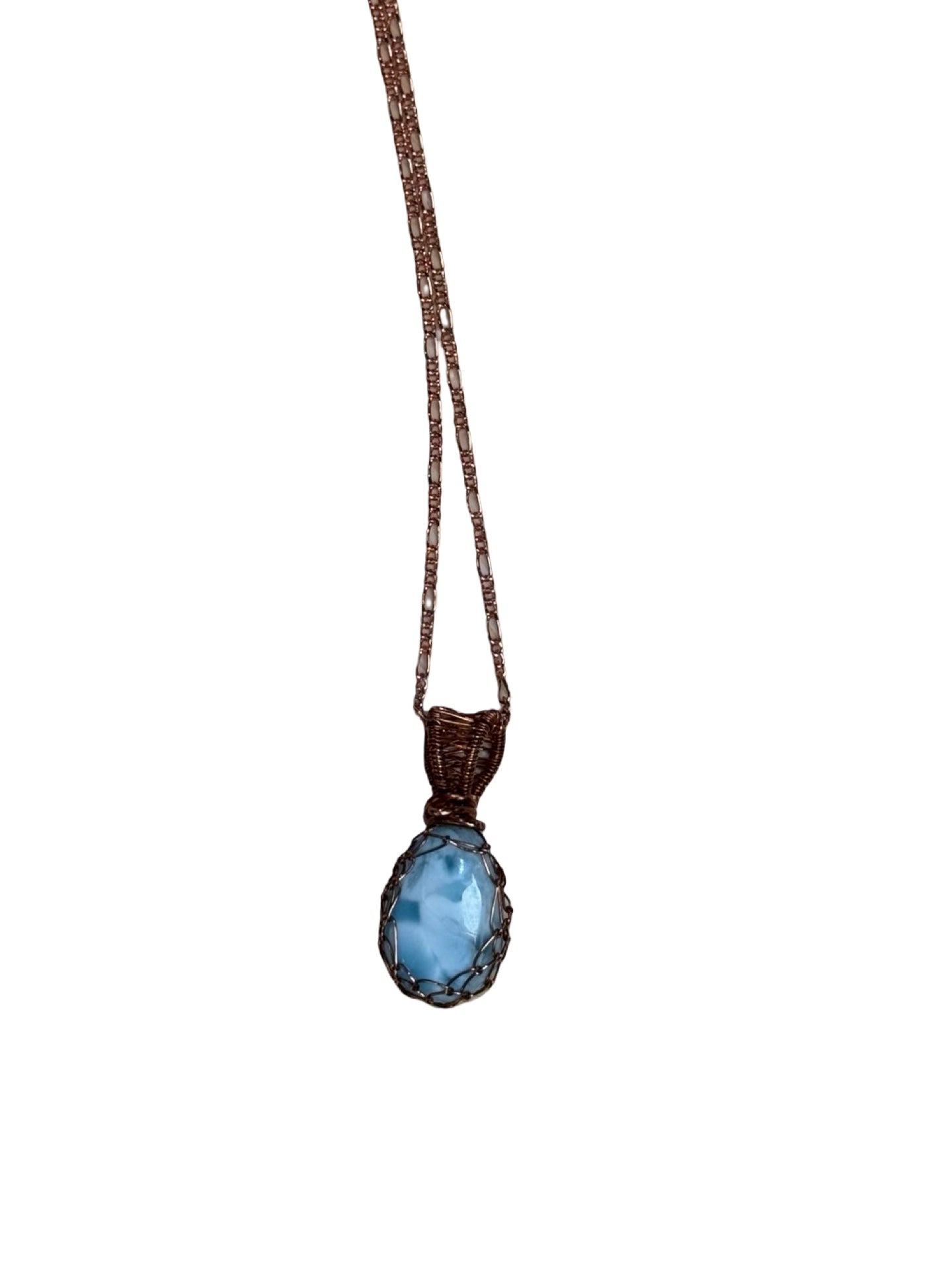 Copper Wire Wrap Necklaces