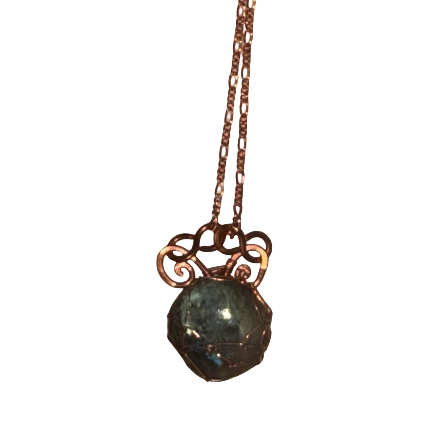 Copper Wire Wrap Necklaces