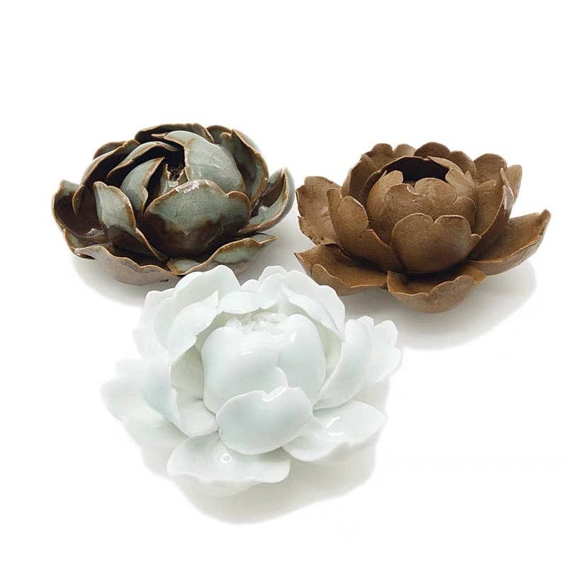Lotus Ceramic Incense Holder | Gohobi